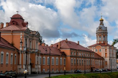 Alexander Nevsky Lavra 'nın dışı - St. Petersburg, Rusya, Avrupa' daki manastır