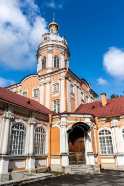 Alexander Nevsky Lavra 'nın dışı - St. Petersburg, Rusya, Avrupa' daki manastır
