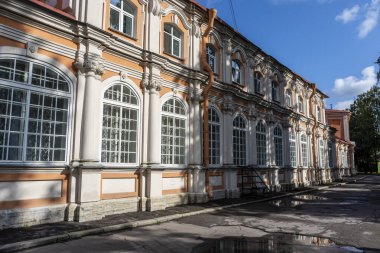 Alexander Nevsky Lavra 'nın dışı - St. Petersburg, Rusya, Avrupa' daki manastır