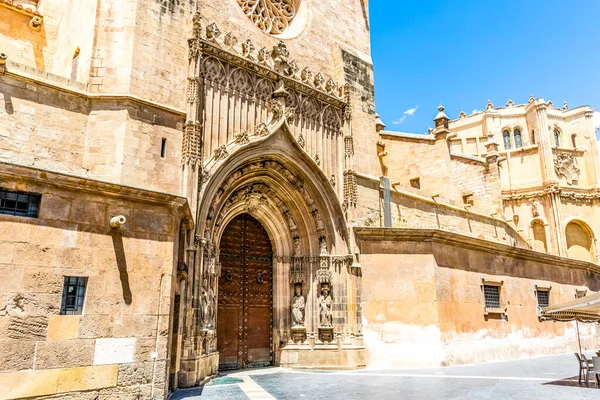 Fassade Der Kathedrale Der Heiligen Maria Murcia Spanien Europa — Stockfoto