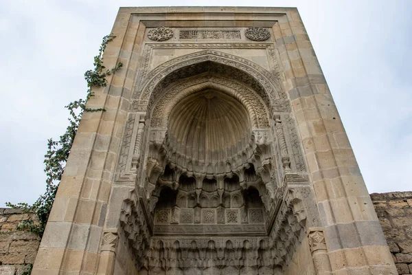 Porte Entrée Palais Shirvanshah Dans Vieille Ville Bakou Azerbeijan Site — Photo