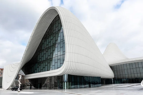 Exterior Del Centro Heydar Aliyev Zaha Hadid Architects Bakú Azerbaiyán — Foto de Stock