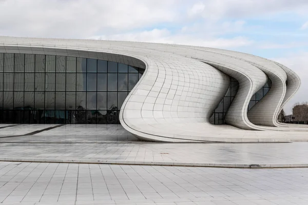 Exterior Del Centro Heydar Aliyev Zaha Hadid Architects Bakú Azerbaiyán — Foto de Stock