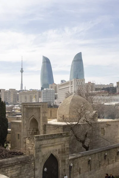 Могила Семьи Ширваншахов Дворце Ширваншахов Старом Городе Баку Азербайджан — стоковое фото