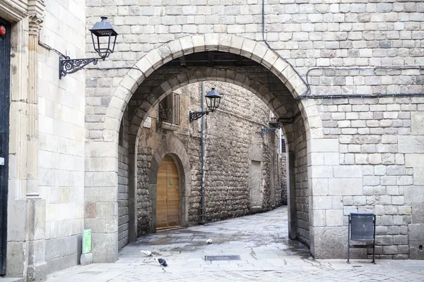 Náměstí Plaza de San Felipe Neri v Barceloně - Katalánsko Španělsko — Stock fotografie