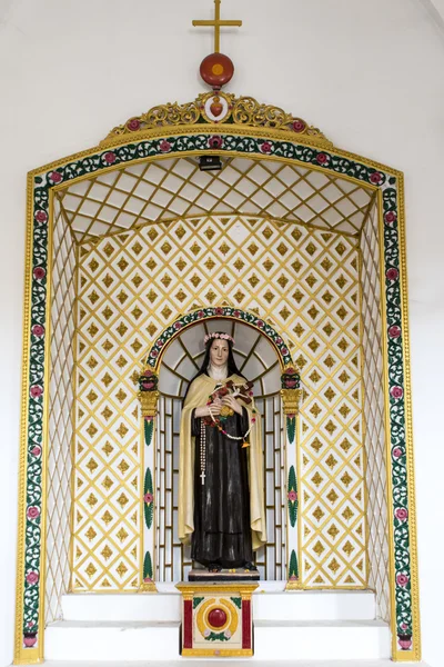 Kapel binnenkant van de kathedraal van de Onbevlekte Ontvangenis van Pondicherry (Pondicherry) in Tamil Nadu - Zuid-India — Stockfoto