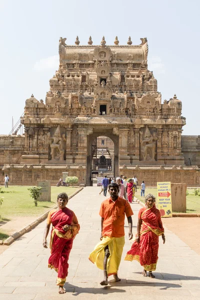 Brihadishwara templet i Tanjore (Indien) - Tamil Nadu - södra Indien — Stockfoto