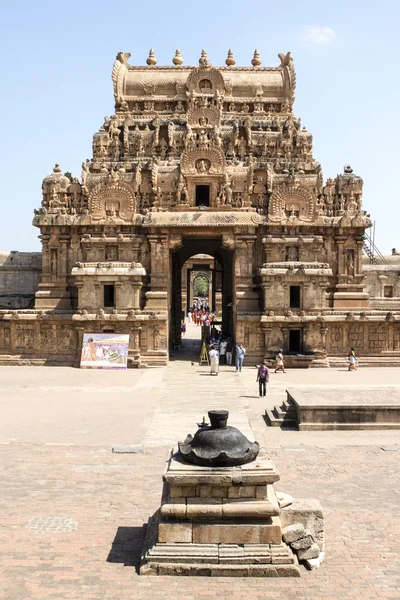 Brihadishwara templet i Tanjore (Indien) - Tamil Nadu - södra Indien — Stockfoto