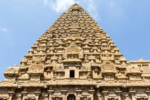 Brihadishwara tempel in Tanjore (Thanjavur) - Tamil Nadu - Zuid-India — Stockfoto