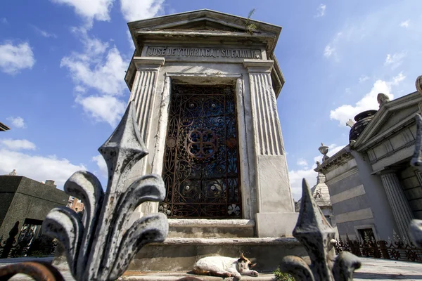 Cementerio de la Recoleta cemitério em Buenos Aires, Argentina — Fotografia de Stock