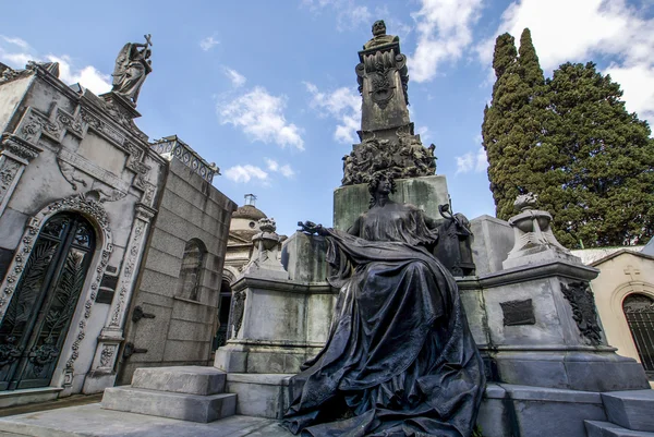 Cementerio de la Recoleta cemetery in Buenos Aires, Argentinië — Stockfoto