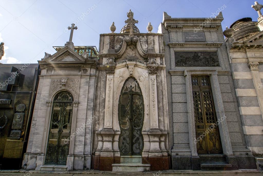 Cementerio de la Recoleta cemetery in Buenos Aires, Argentina — Stock