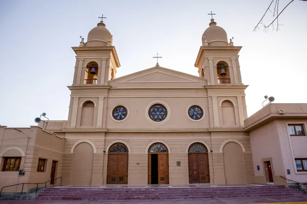 Фасадні Cafayate, - Сальта - Аргентина - Південна Америка, церкви Нуестра-Сеньора-дель-Росаріо — стокове фото