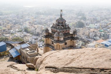 Rock Fort Tapınağı, Uchi Pilayaar Kovil, Tamil Nadu, Güney Hindistan, Asya'nın Trichy (Tiruchirappalli)