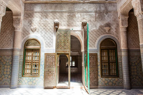 Interno della kasbah Telouet a Telouet, Alto Atlante montagne nel Marocco centrale — Foto Stock