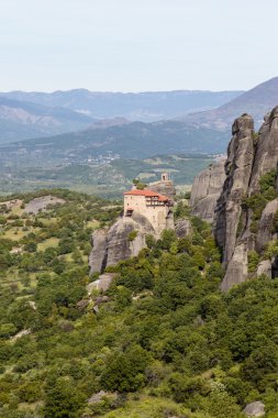 Agios Nikolaos Anapafsas monatery Meteora - bir Unesco Dünya Mirası Merkezi Yunanistan - Avrupa'nın görüntülemek