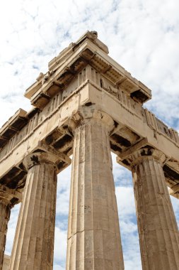 Harabeleri antik Yunan Parthenon Tapınağı - Akropol - Atina - Yunanistan - Avrupa