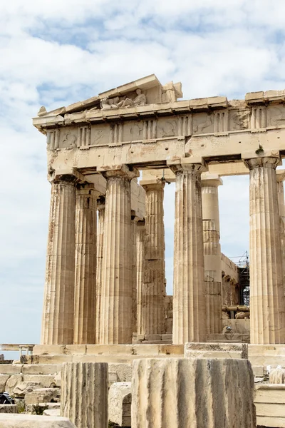 Ruinas del antiguo templo griego del Partenón - Acrópolis - Atenas - Grecia - Europa — Foto de Stock