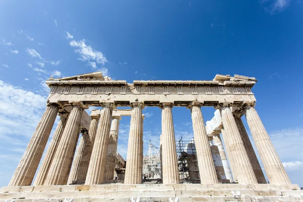 Ruinas del antiguo templo griego del Partenón - Acrópolis - Atenas - Grecia - Europa — Foto de Stock