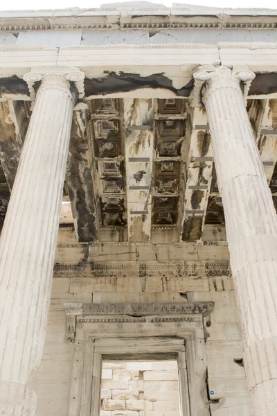 Ruins of the Erechtheion temple inside of the Acropolis - Athens - Greece - Europe — Stock Photo, Image