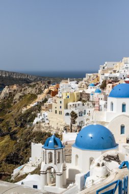 Beyaz Şehir, Oia (IA) Santorini'de (Thera) - Yunanistan Cyclades