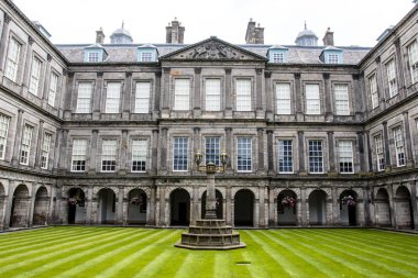 Cephe Holyrood Sarayı (palace Queen Mary) Edinburgh, İskoçya, Birleşik Krallık