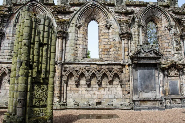 Ruínas da Abadia de Holyrood em Scotland, Reino Unido — Fotografia de Stock