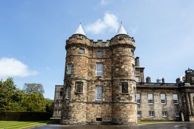 Cephe Holyrood Sarayı (palace Queen Mary) Edinburgh, İskoçya, Birleşik Krallık