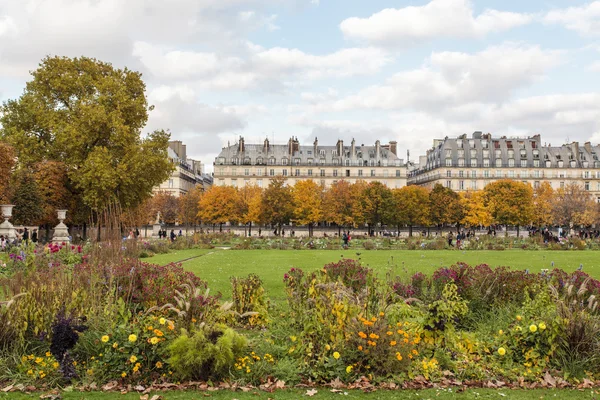 Ogrody Jardin des Tuileries w centrum Paryża - Francja - Europa — Zdjęcie stockowe