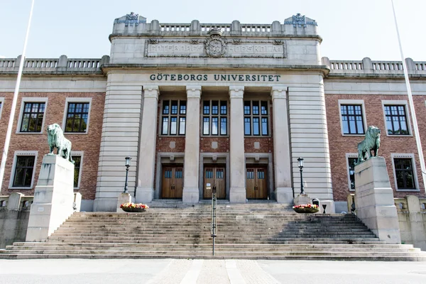 Gevel van de Universiteit van Göteborg - Gothenburg - Zweden — Stockfoto