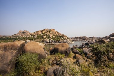 Chakratirtha Gölü Hampi, Karnataka, Hindistan bir Unesco Dünya Mirası Sit alanı içinde