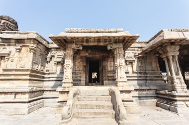 İç Hampi, Karnataka, Hindistan (Asya bir antik Hindu tapınağı)