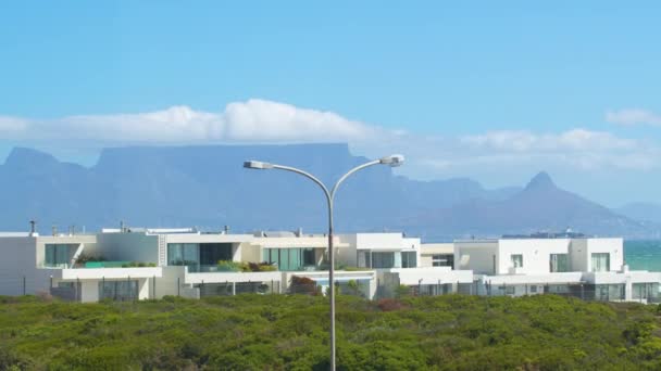 Utsikt över Bordsberget i Kapstaden, Sydafrika. — Stockvideo
