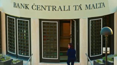 Malta Valletta - 15.01.2026: Valletta Malta Merkez Bankası.
