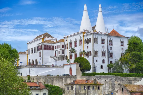 National Palace av Portugal i Sintra Stockfoto