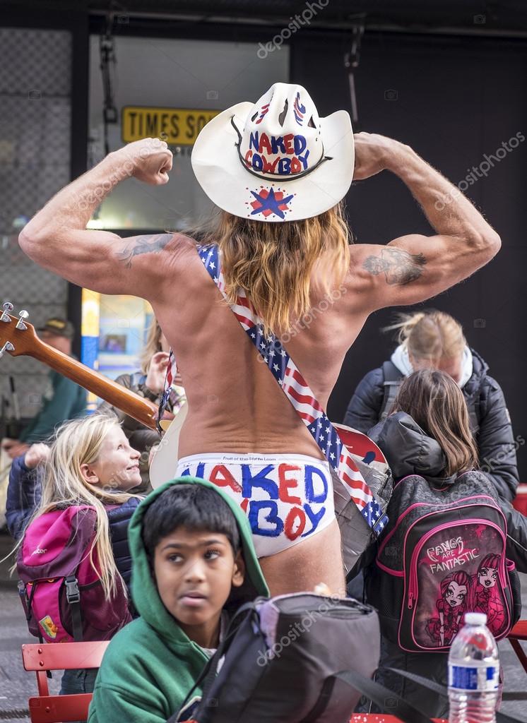 THE NAKED COWBOY stock photo. Image of healthy 
