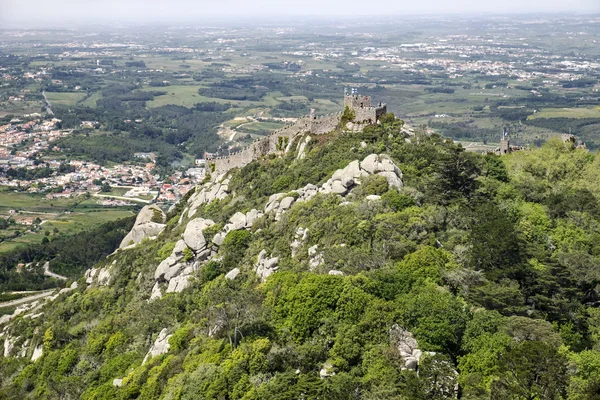 Festung auf einem maurischen Hügel in Sintra — Stockfoto