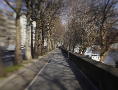 Paris'te Seine kaldırım