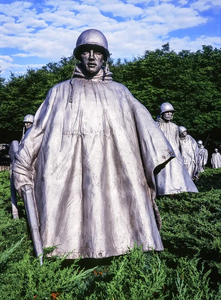 Peloton au Mémorial de guerre de Corée — Photo