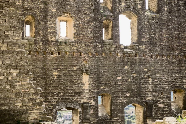 Paredes arruinadas de Chateauneuf de Pape — Fotografia de Stock