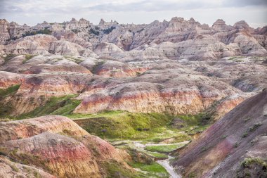 Yellow Mounds Landscape In The Badlands clipart