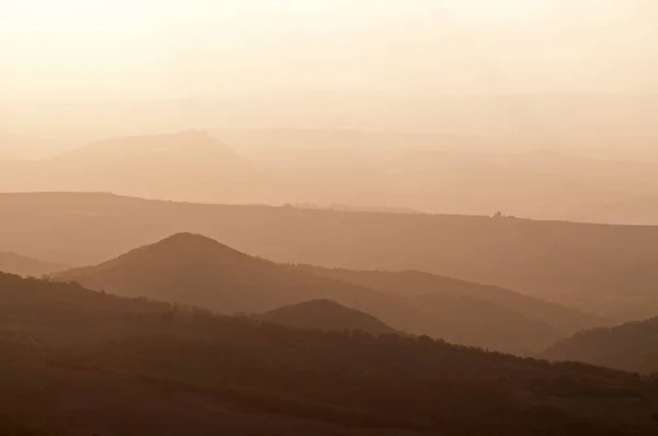 Val d 'Orcia' da manzara, Castiglione d 'Orcia, Toskana, İtalya yakınlarında..