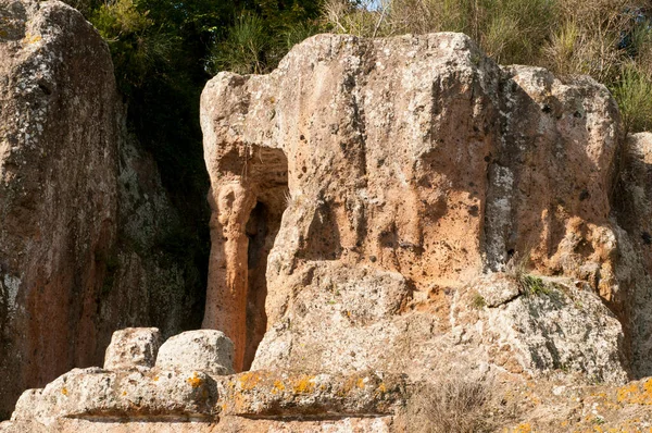 Citta Del Tufo Régészeti Etruscans Park Toszkána Olaszország — Stock Fotó