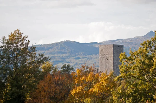 Rocca Silvana Perto Selvena Toscana Itália — Fotografia de Stock