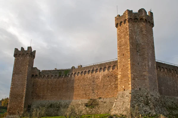 Castillo Montalcino Toscana Italia — Foto de Stock