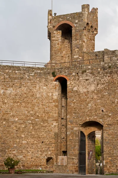 Castillo Montalcino Toscana Italia — Foto de Stock