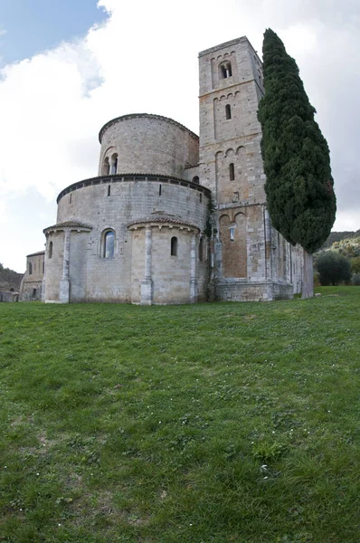 Abadía Sant Antimo Cerca Montalcino Toscana Italia —  Fotos de Stock