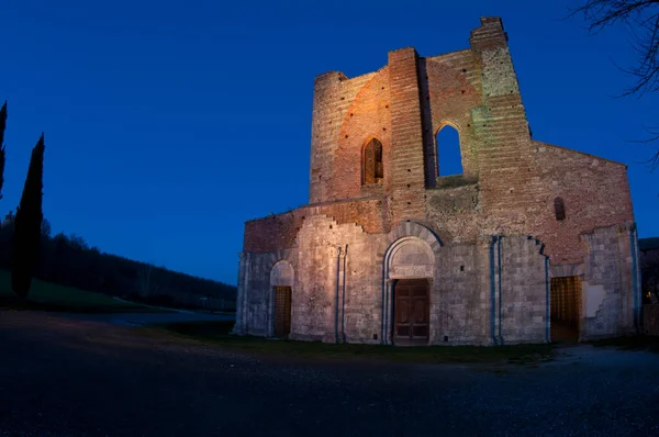 Ruïnes Van Abdij Van San Galgano Italië — Stockfoto