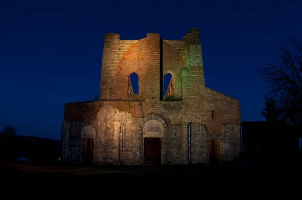 Ruïnes Van Abdij Van San Galgano Italië — Stockfoto