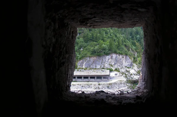 Bunker Valle Stura Demonte Tengerészeti Alpok Olaszország — Stock Fotó